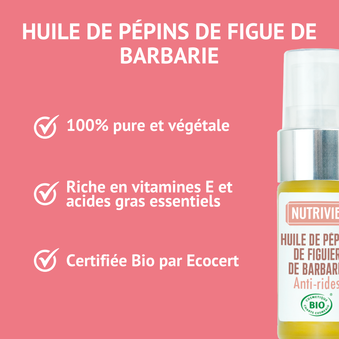 Huile de Pépins de Figue de Barbarie Bio