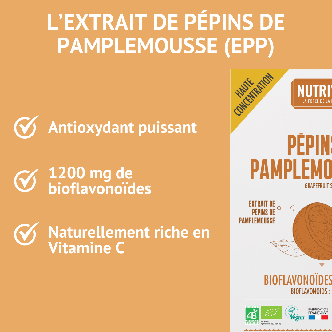 Pépins de pamplemousse Bio