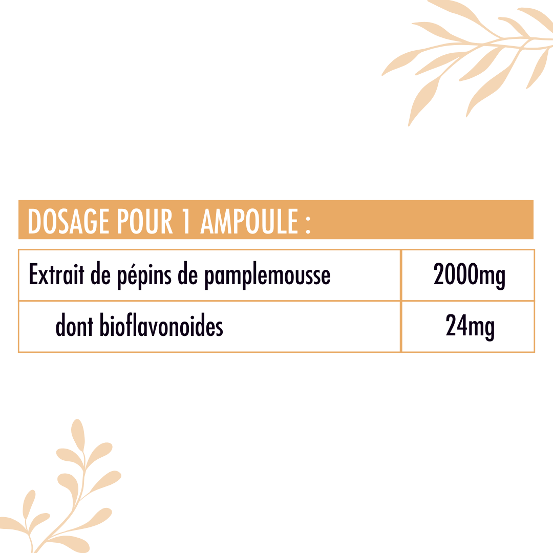 Pépins de pamplemousse Bio