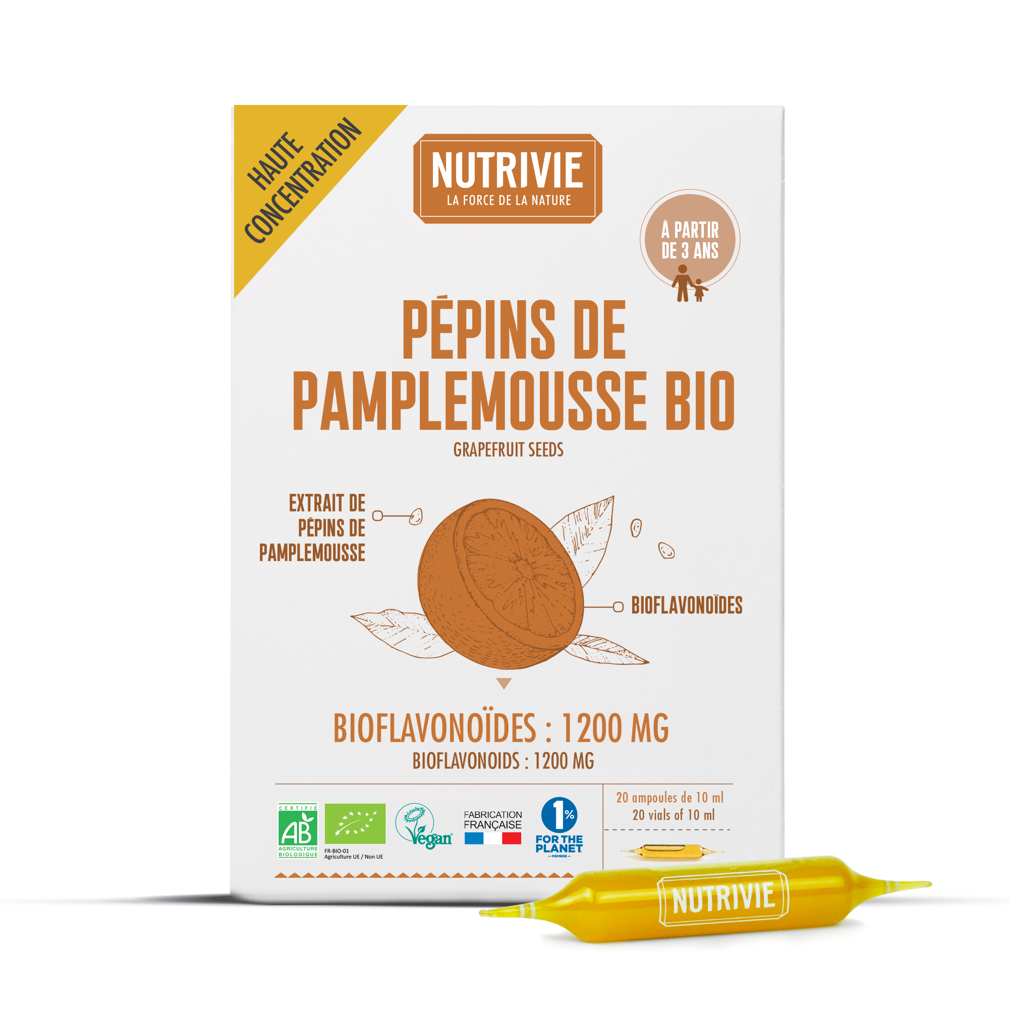 Pépins de pamplemousse Bio