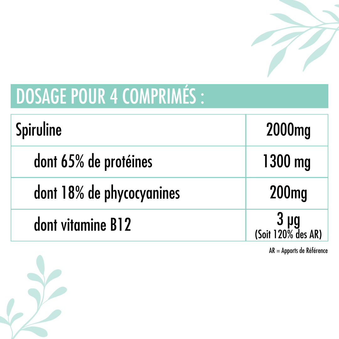 Spiruline Bio (500 comprimés)