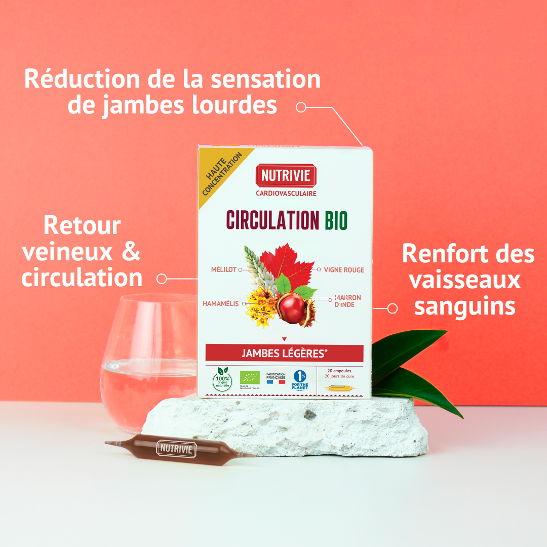 Bienfaits Complexe Circulation Bio Nutrivie Jambes Lourdes