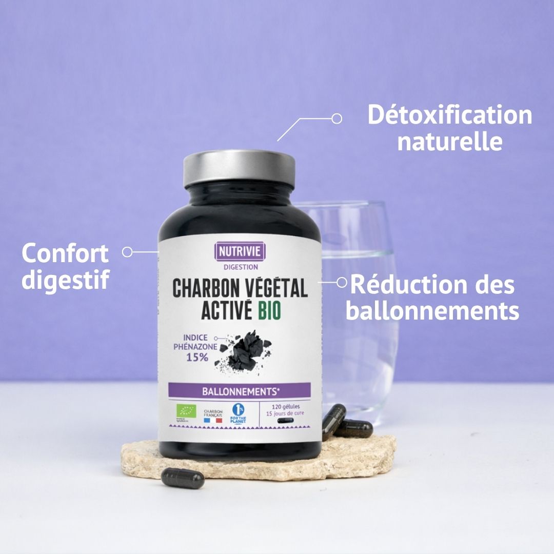 Charbon Végétal Activé BIO (120 gélules)