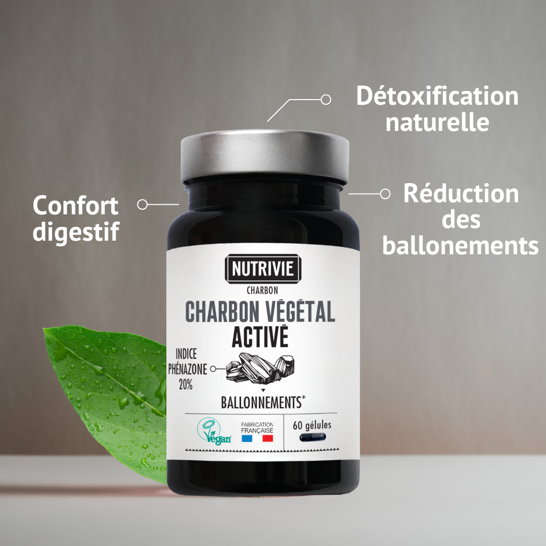 Bienfaits du charbon végétal activé Nutrivie