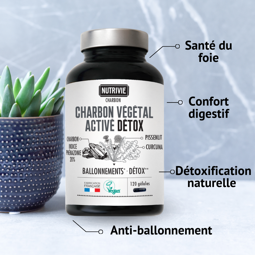 Bienfaits du Charbon Végétal Activé Détox Nutrivie