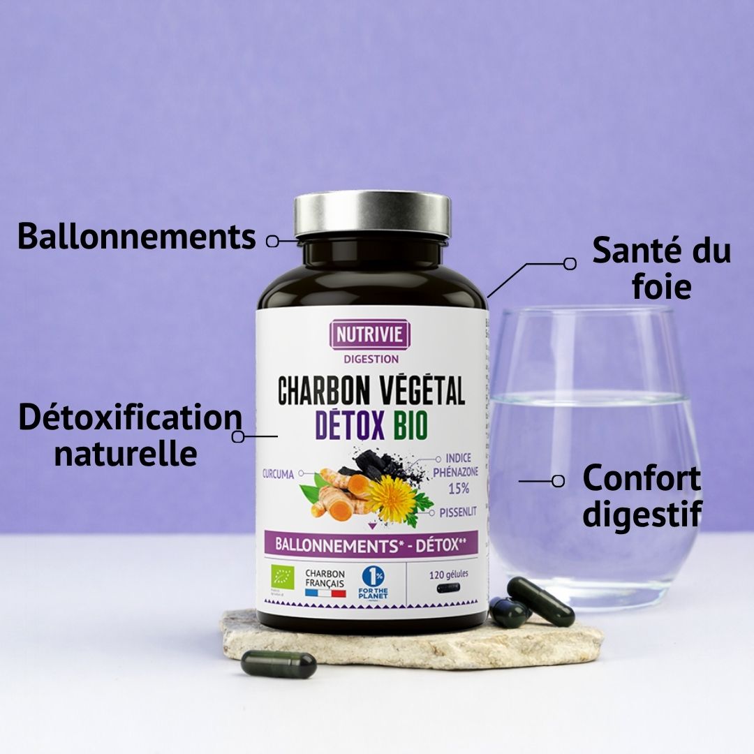 Charbon Végétal Détox Bio