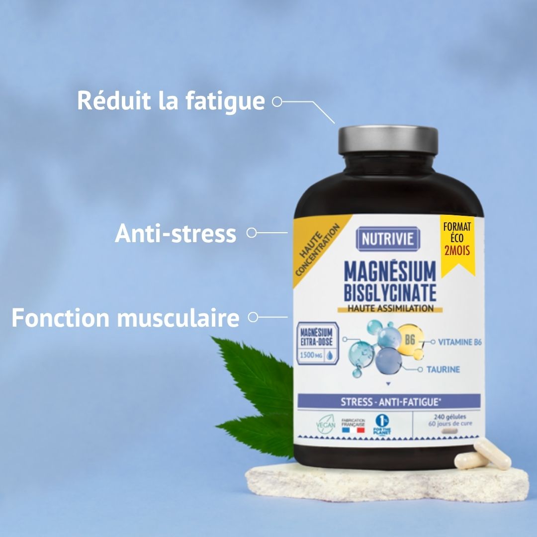 Magnésium bisglycinate 1500 mg - 240 gélules