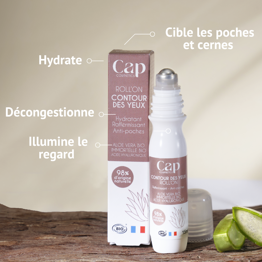 Bienfaits du Roll'on sérum contour des yeux Bio Cap Cosmetics