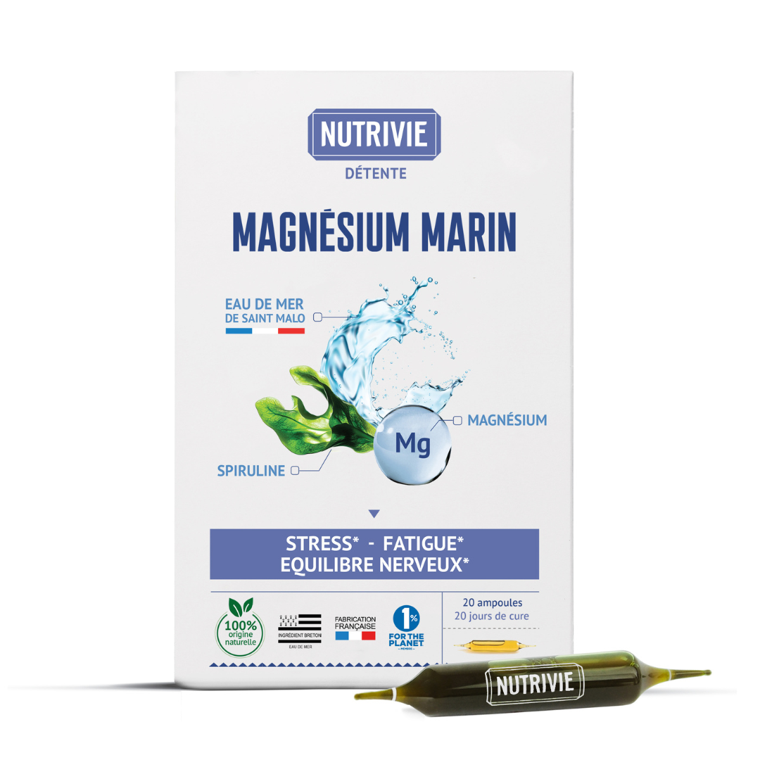 Complexe magnésium marin Nutrivie
Stress, fatigue et équilibre nerveux