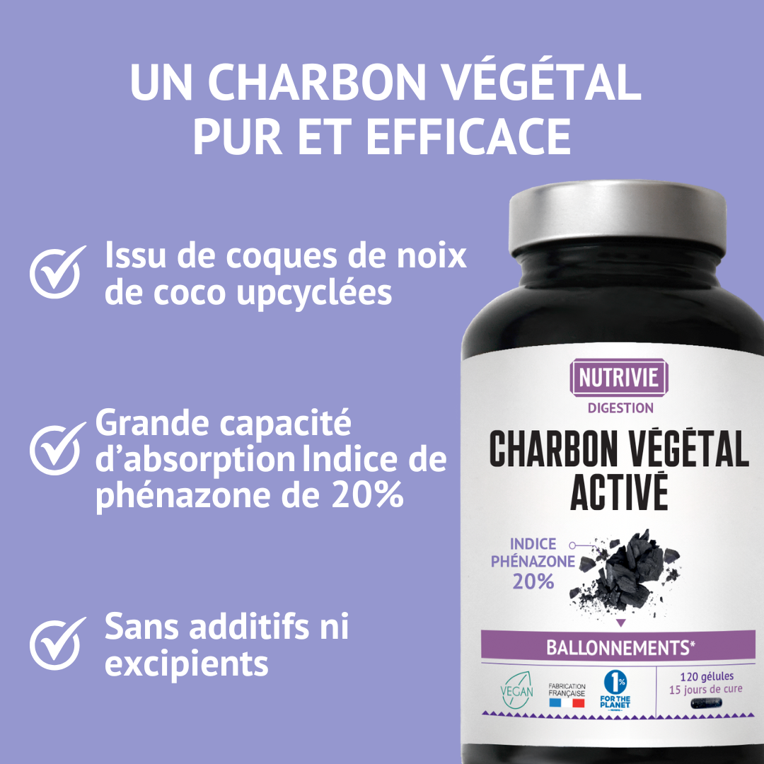 Charbon Végétal Activé (120 gélules)