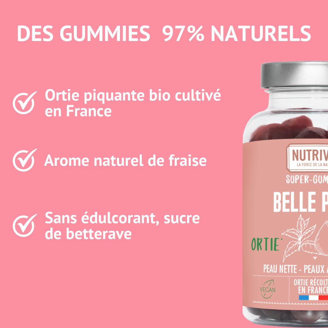 Engagements des Gummies belle peau Nutrivie