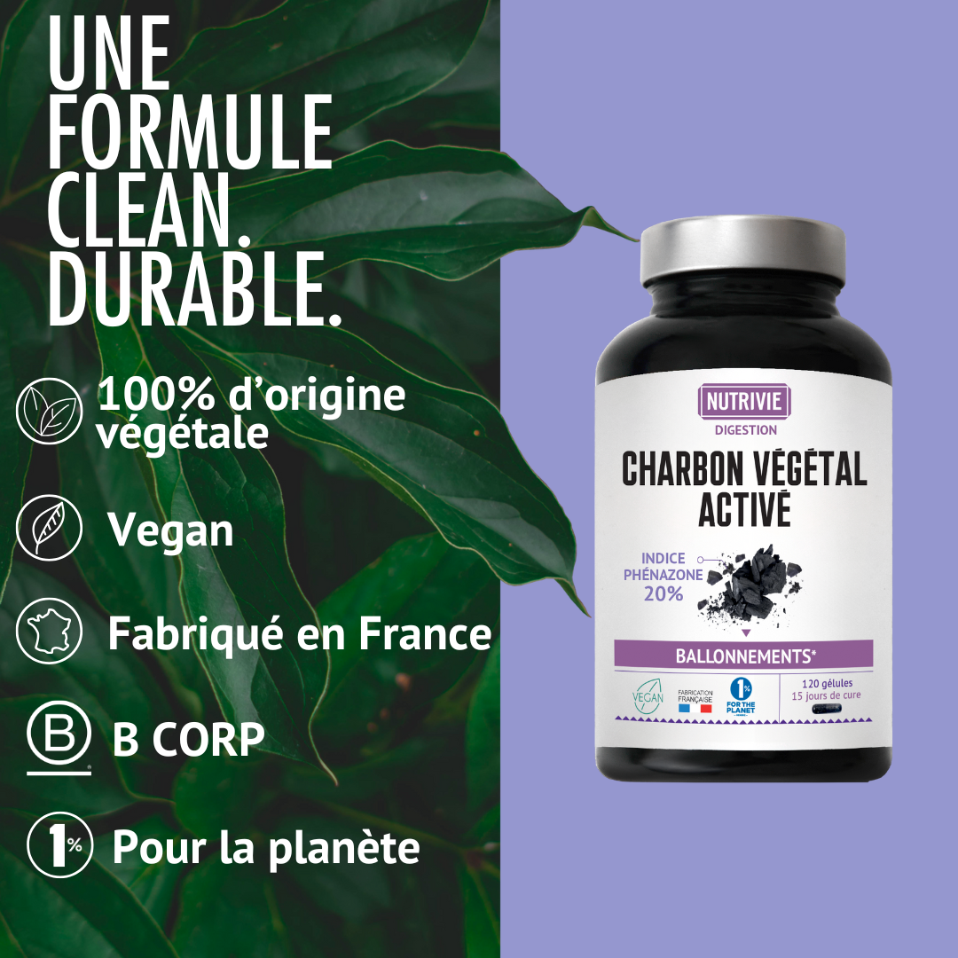 Charbon Végétal Activé (120 gélules)