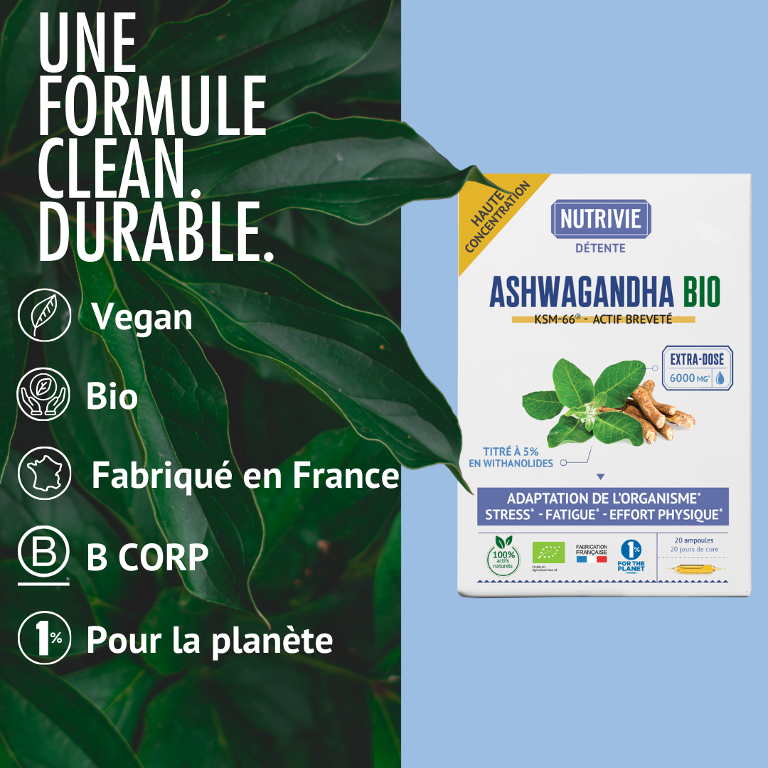 Formule de l'Ashwagandha Bio Nutrivie