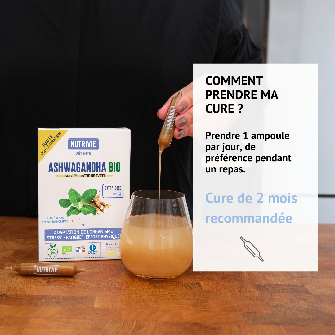 Posologie et cure de l'Ashwagandha Bio Nutrivie