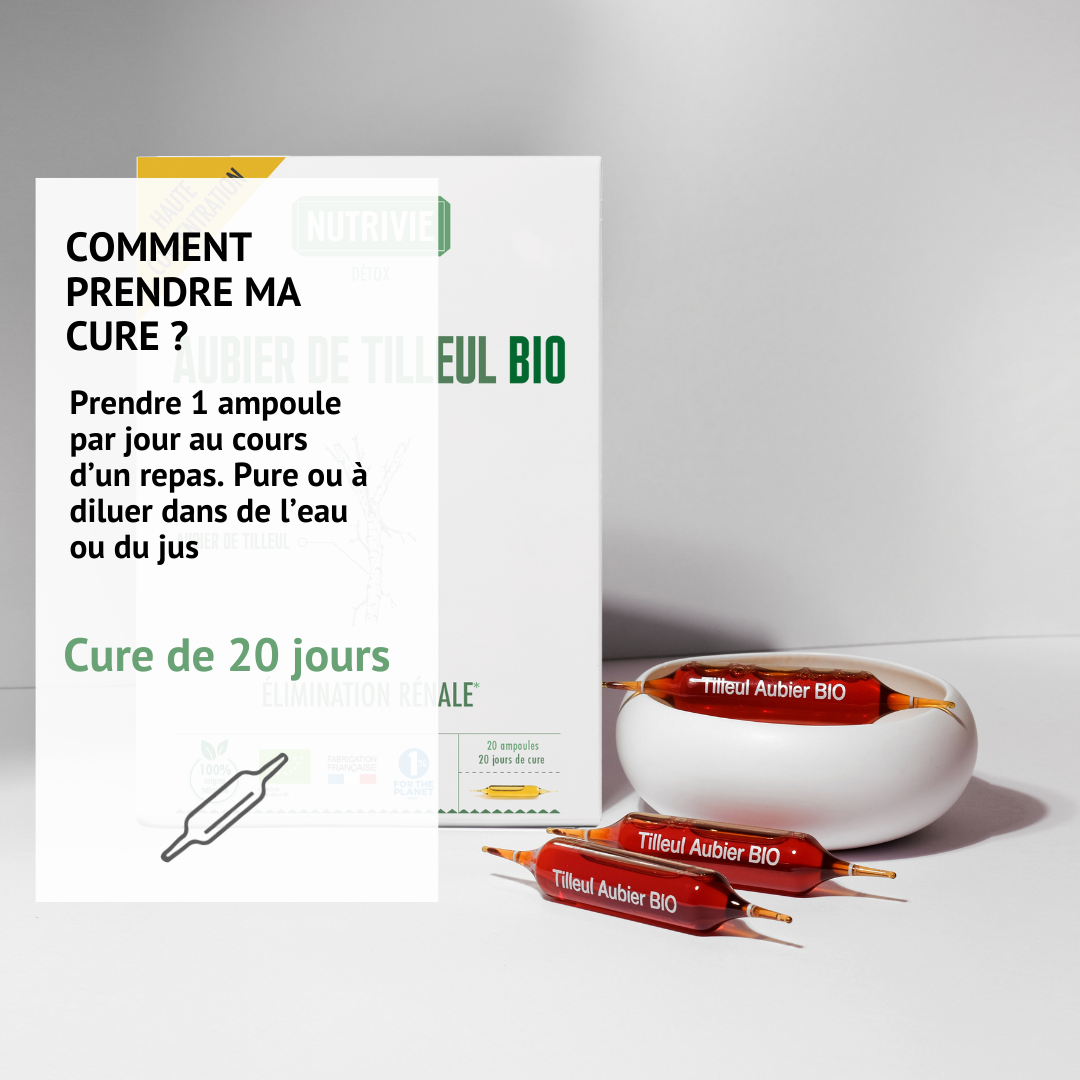 Posologie de cure du Complexe Draineur Bio Nutrivie