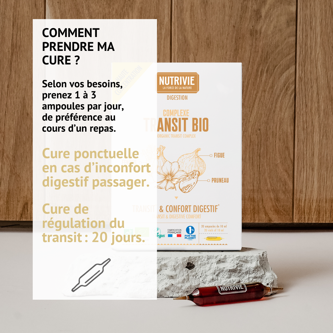 Posologie et cure du Complexe Transit Bio Nutrivie