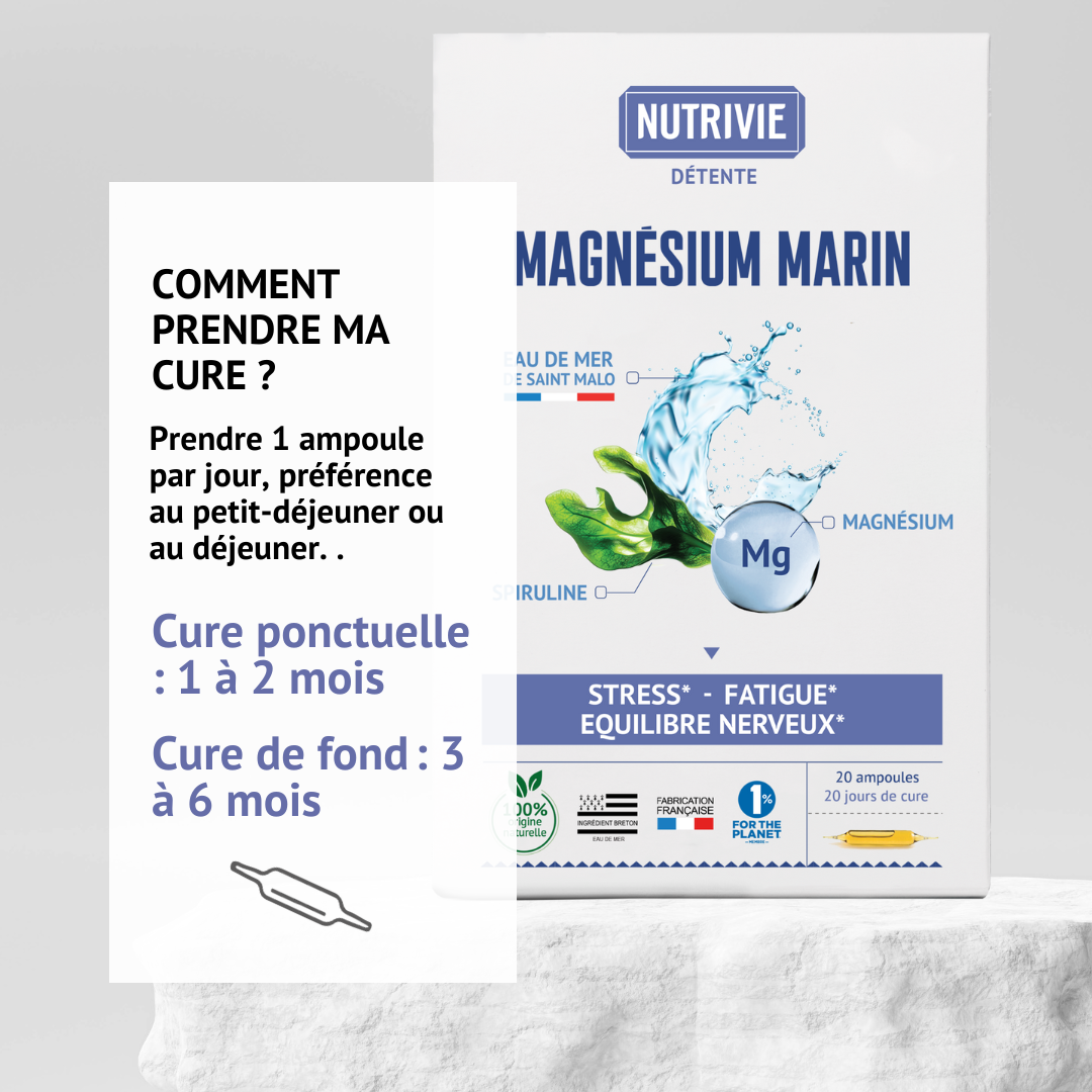 Posologie et cure du Complexe magnésium marin Nutrivie
