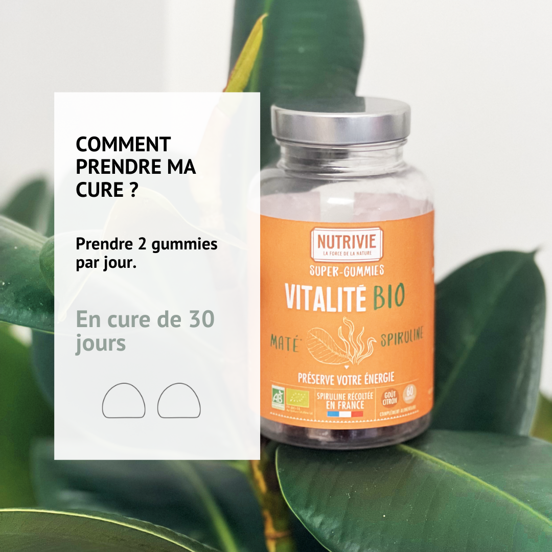 Posologie et cure des gummies Vitalité Nutrivie