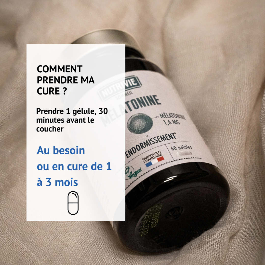Posologie et cure de la mélatonine Nutrivie