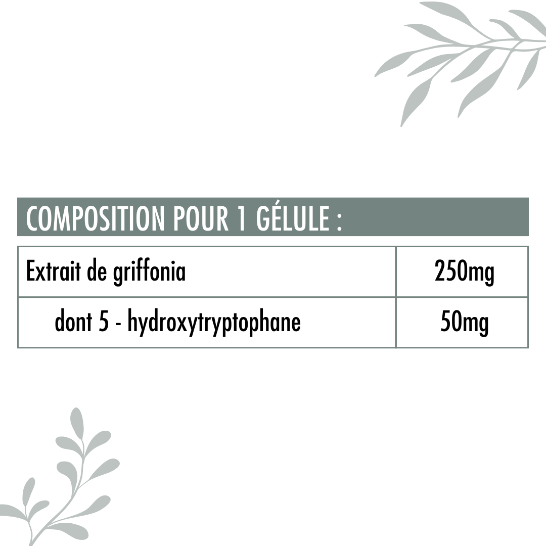 Valeurs nutritionnelles du Griffonia de Nutrivie