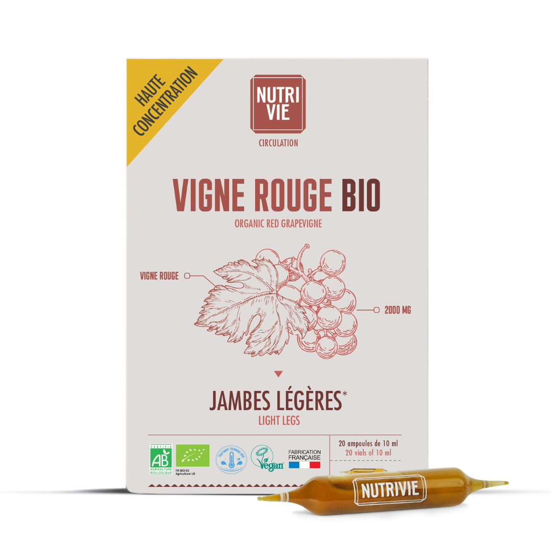 Vigne rouge Bio Nutrivie jambes légères