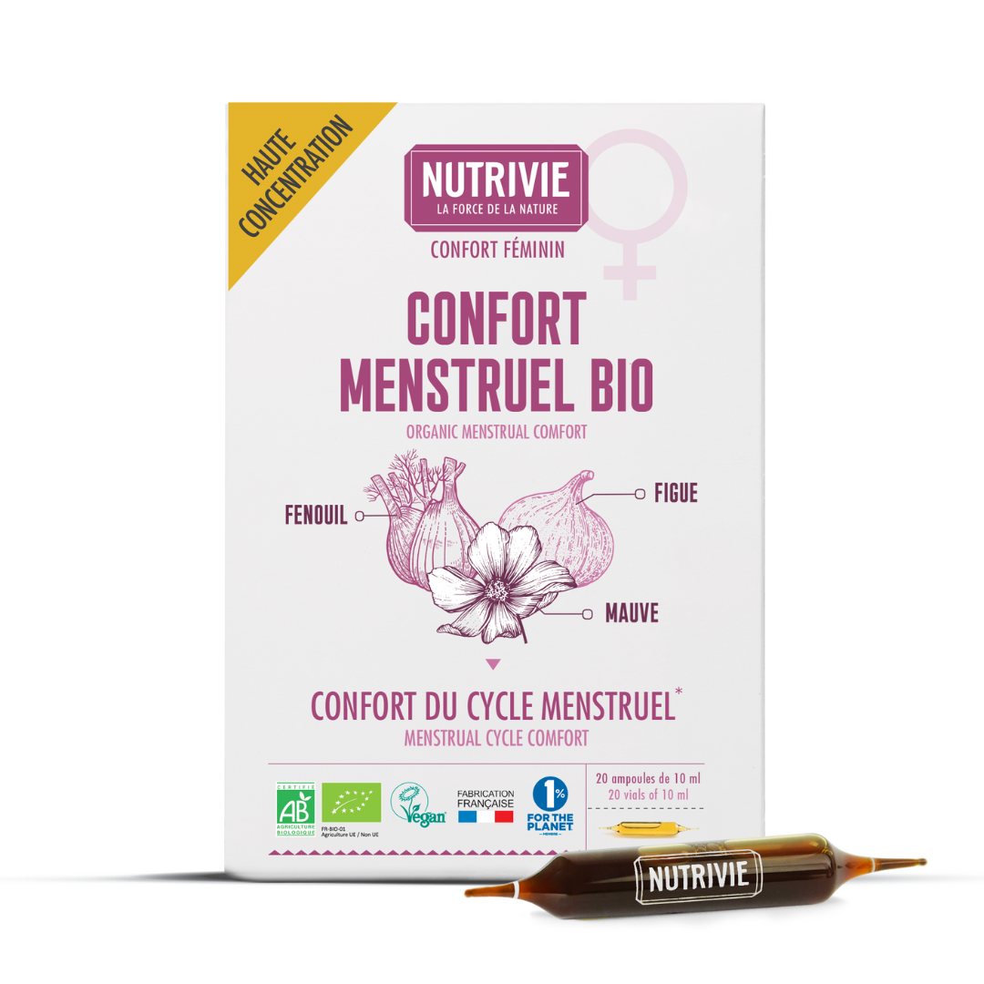 Ampoules confort menstruel Nutrivie confort du cycle mentruel