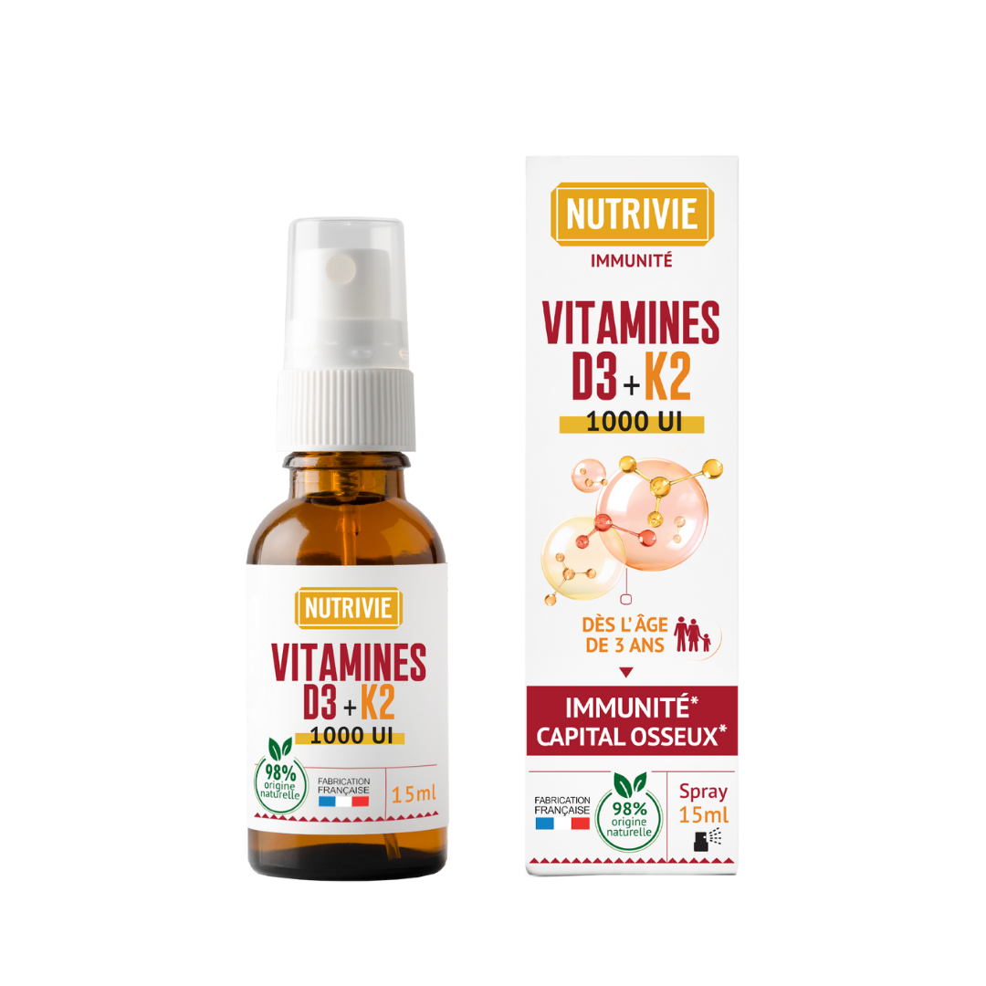 Vitamine D3 K2 Spray 1000 UI — Nutrivie
