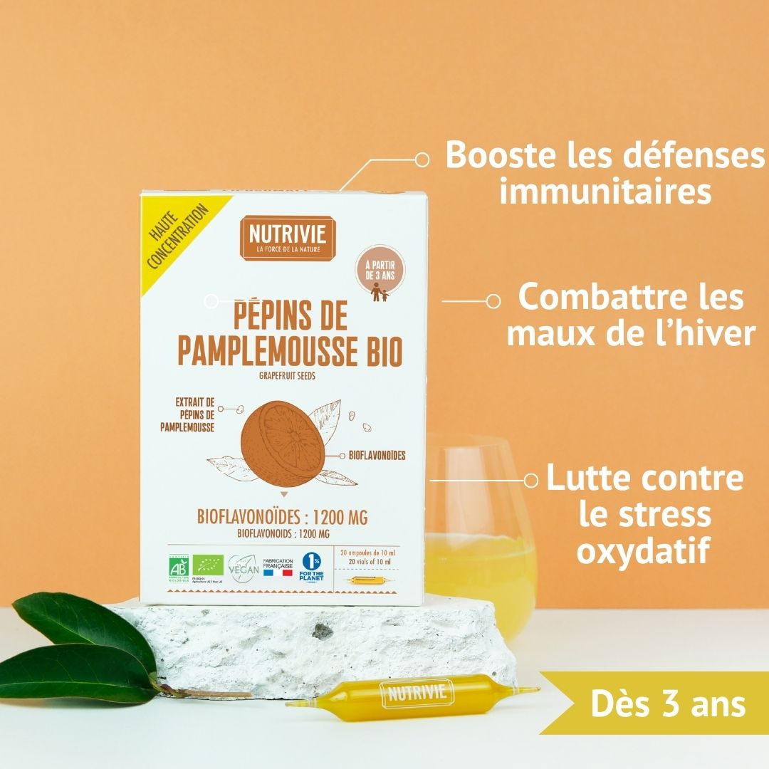 Pépins de pamplemousse Bio
