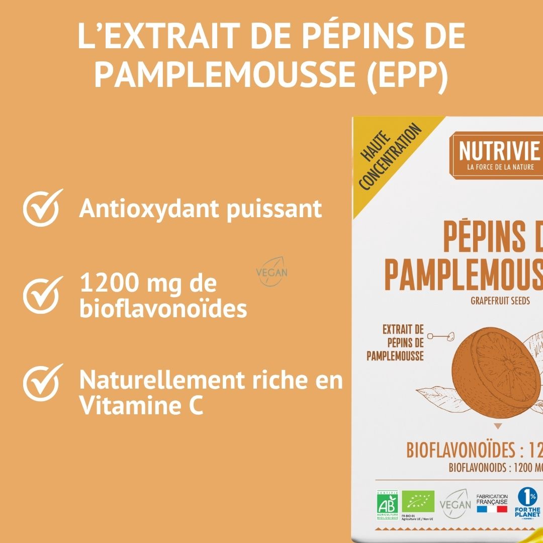 Pépins de pamplemousse Bio