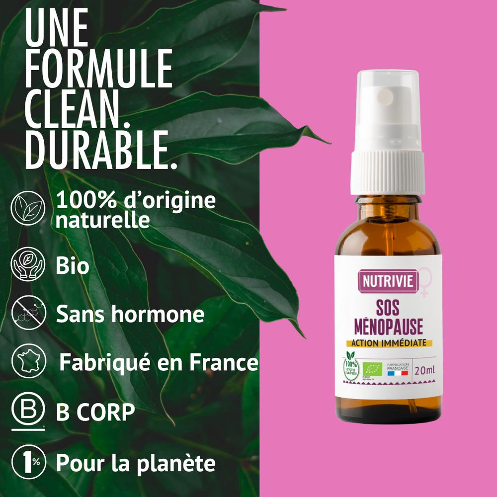 SOS Ménopause - Spray Bio 20 ml - Anti bouffées de chaleur