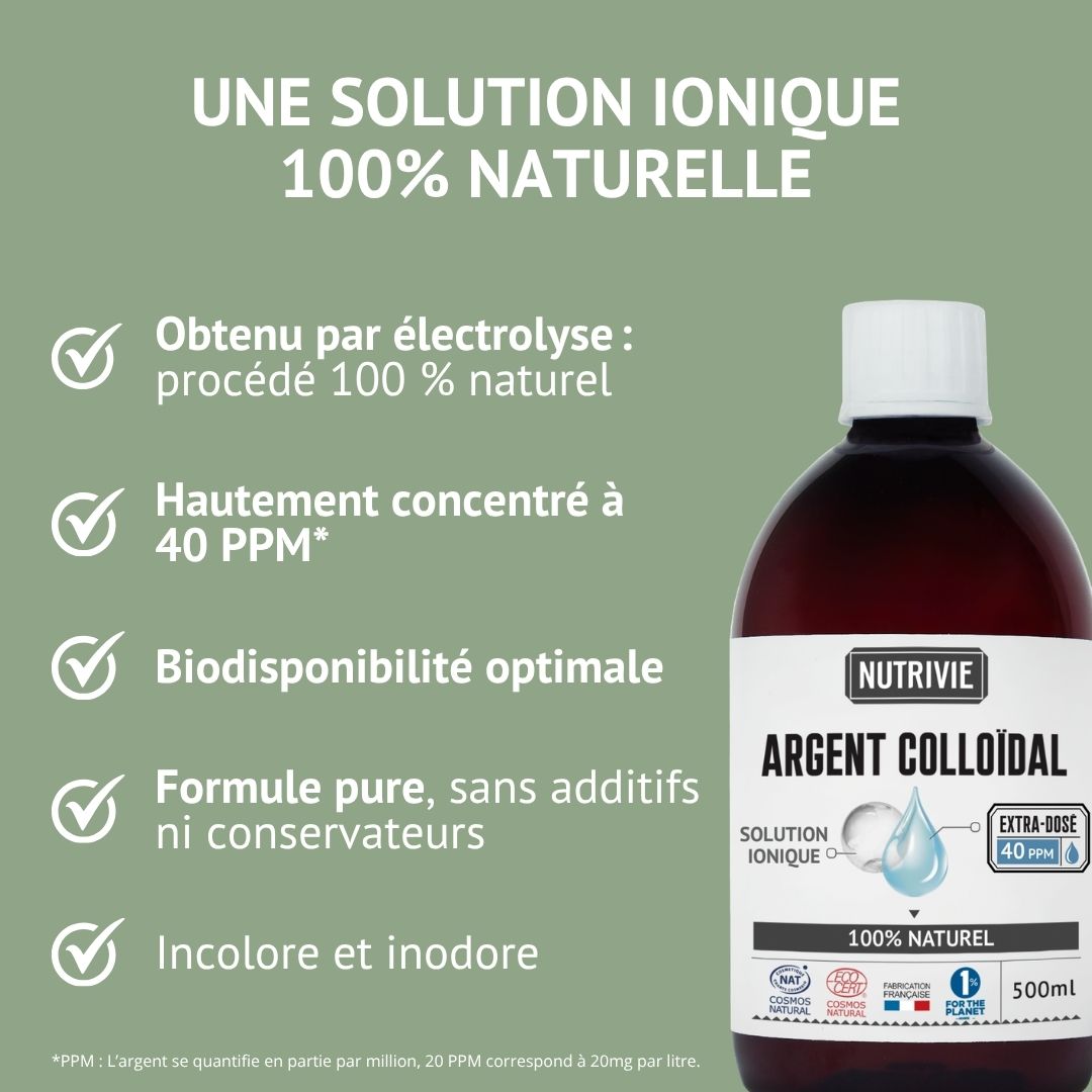 Argent Colloïdal 40 ppm