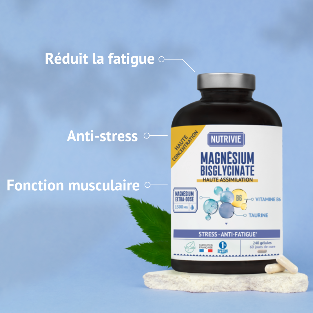 Magnésium bisglycinate 1500 mg (240 gélules)