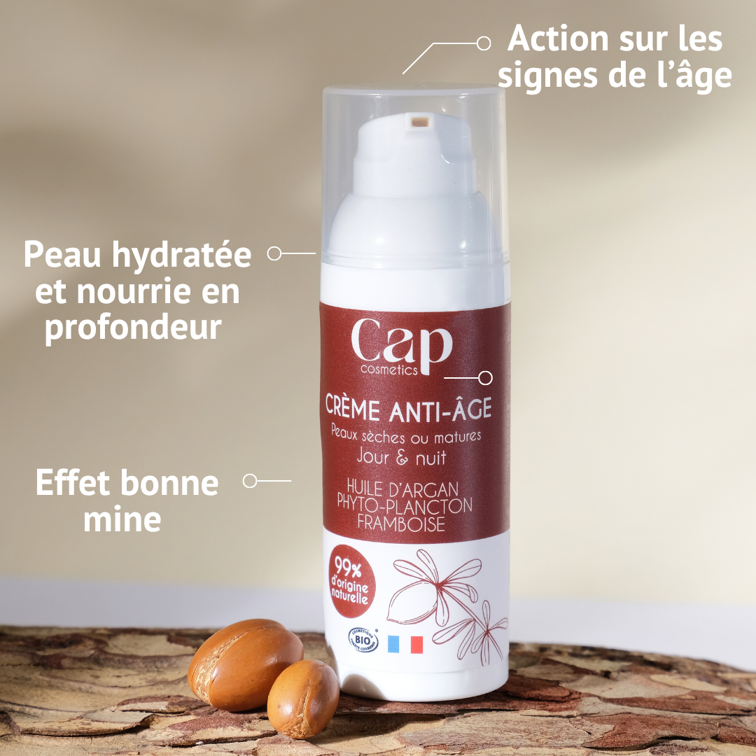 Bienfaits de la Crème Anti-âge huile d'argan Bio Cap Cosmetic