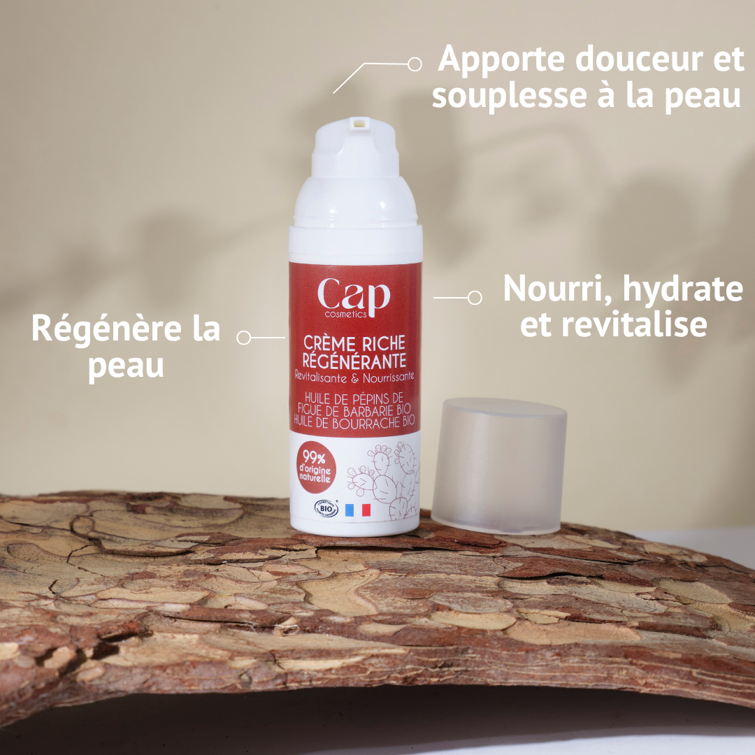 Bienfaits de la Crème riche régénérante Bio Cap Cosmetics