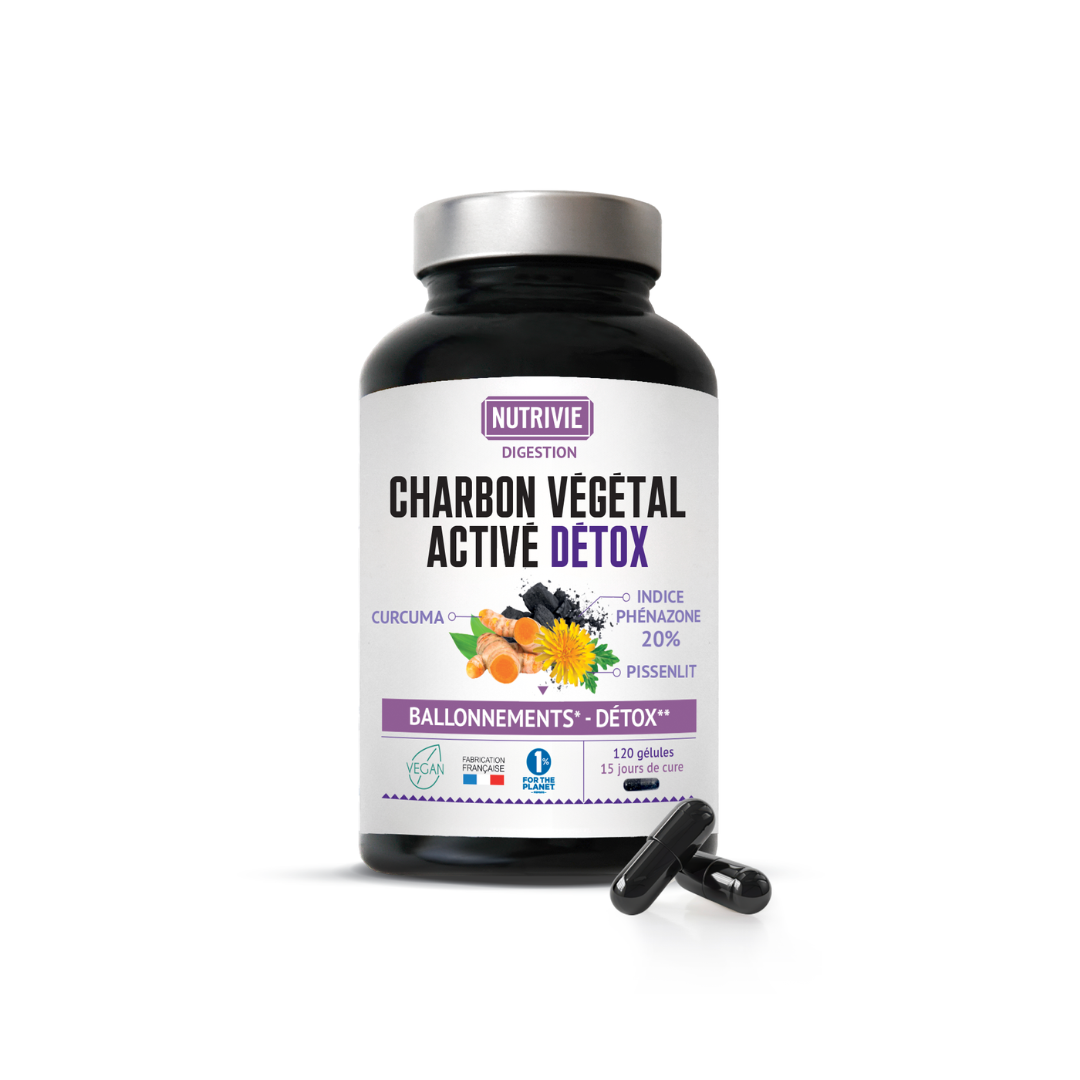 Charbon Végétal Activé Détox — Nutrivie