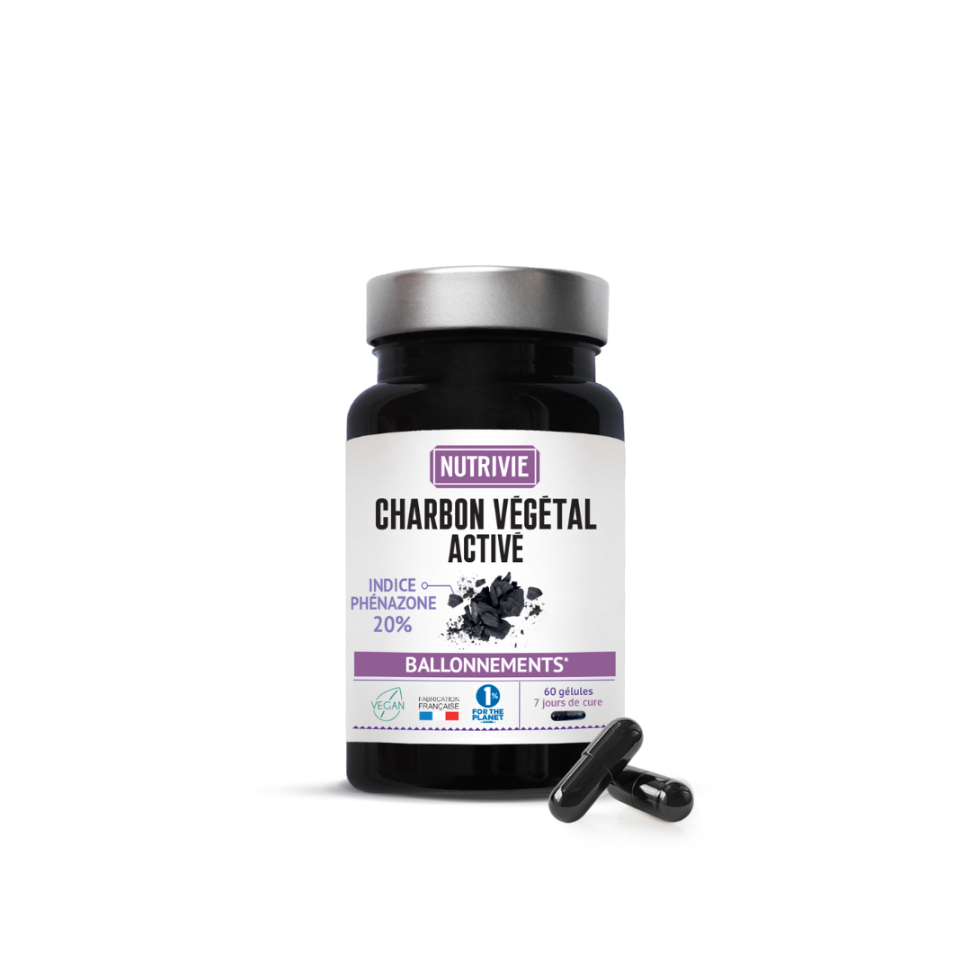 Charbon Végétal Activé (60 gélules) — Nutrivie