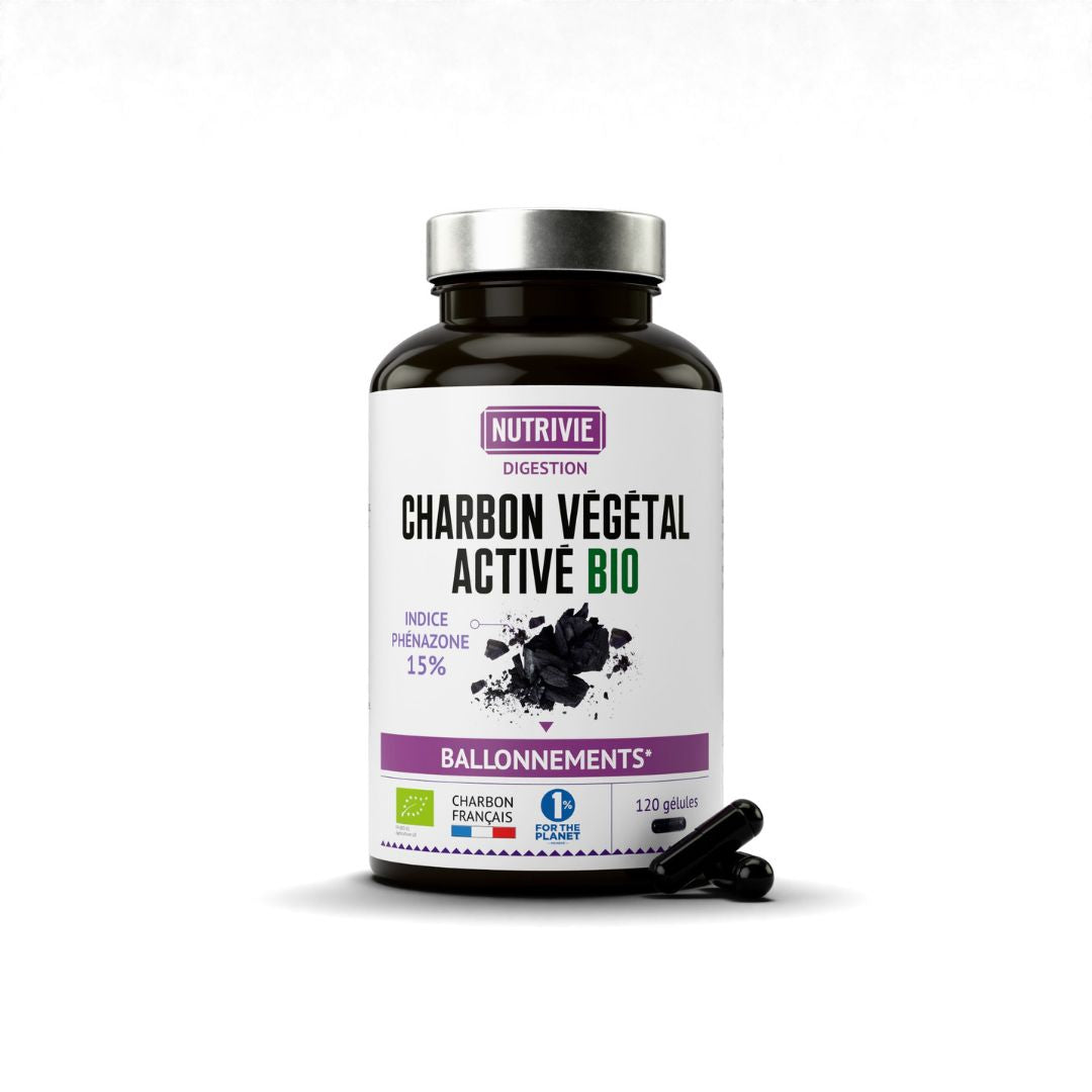 Charbon Végétal Activé BIO (120 gélules) — Nutrivie