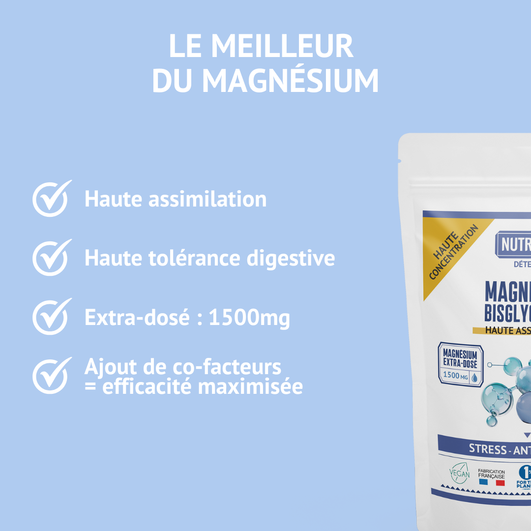 Magnésium bisglycinate 1500 mg - 60 gélules
