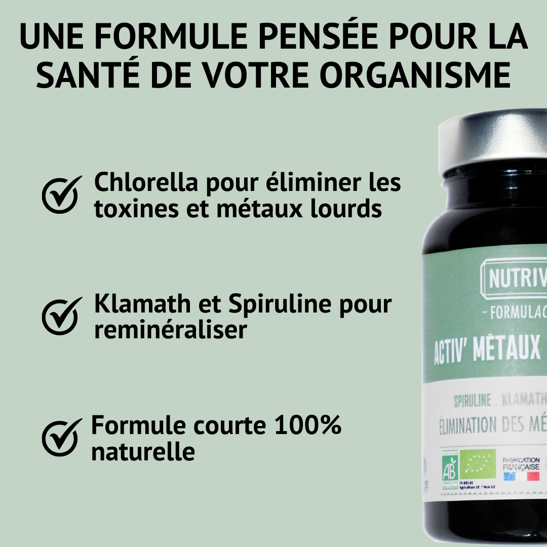 Engagements de l'Activ'Métaux Lourds Bio Nutrivie