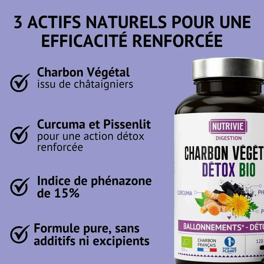 Charbon Végétal Détox Bio