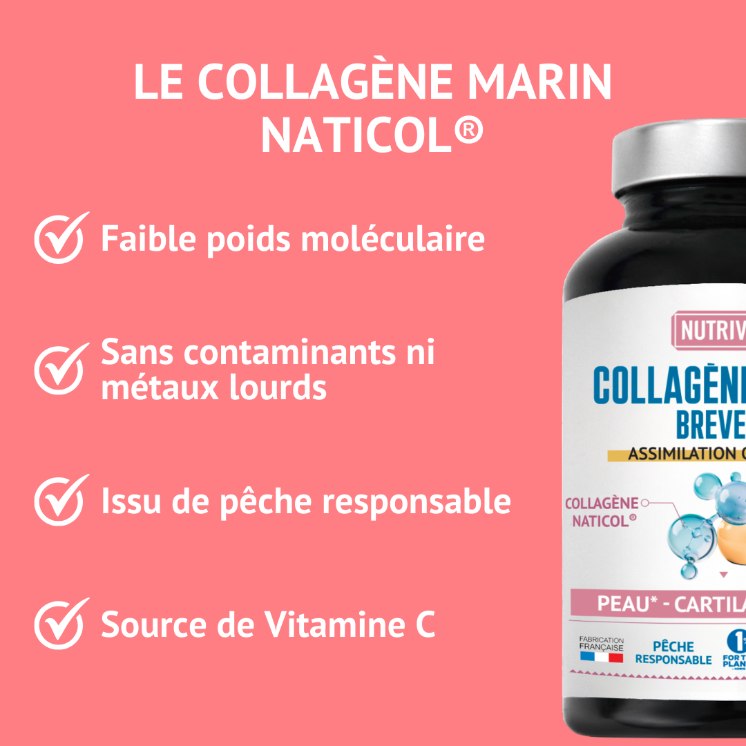 Engagements Collagène marin breveté Naticol de Nutrivie