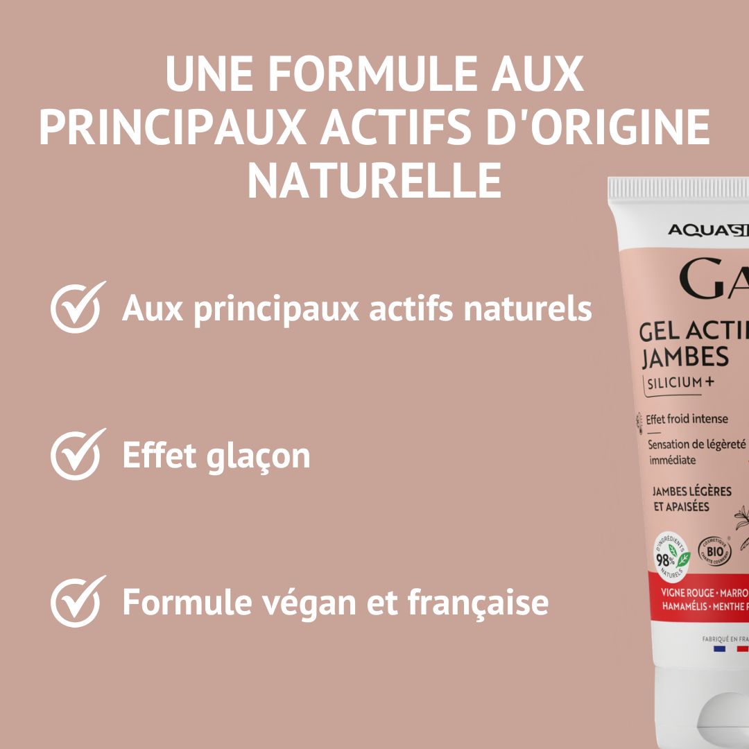 Gel Actif Jambes Bio - Aquasilice