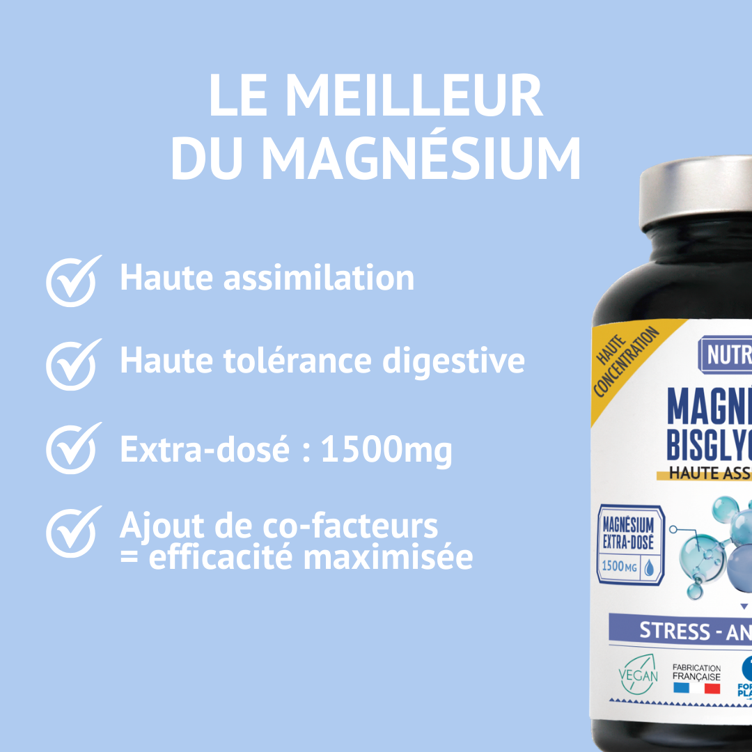 Engagements du Magnésium Bisglycinate Nutrivie 