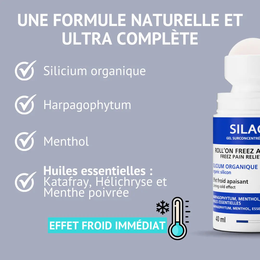 Roll-on Freeze Silicium Organique - Silagic