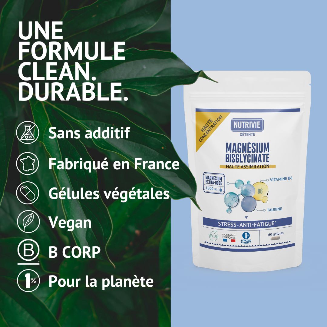 Magnésium bisglycinate 1500 mg - 60 gélules