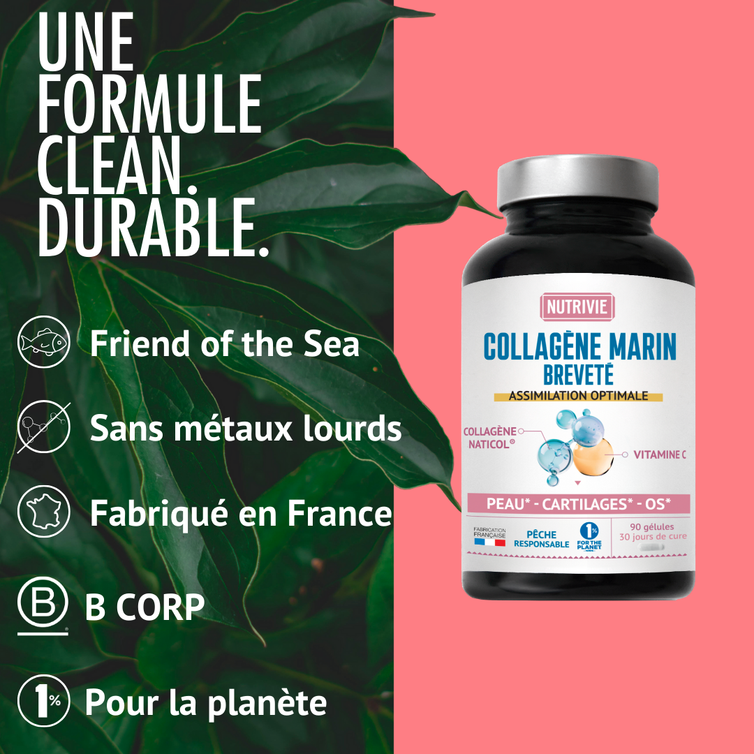 Formule clean et durable Collagène marin breveté Naticol de Nutrivie