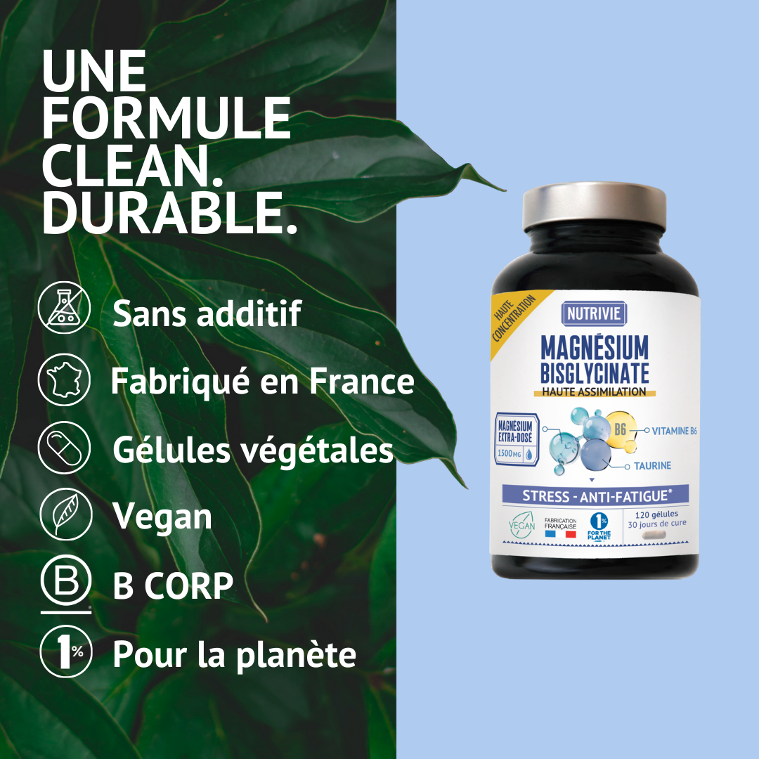 Formule du Magnésium Bisglycinate Nutrivie 