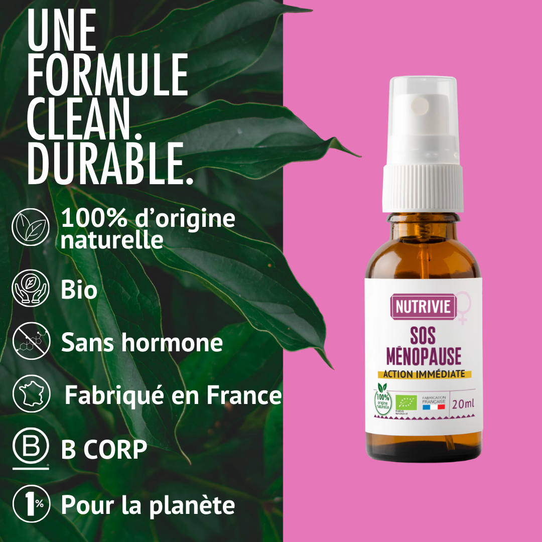 Formule clean et durable SOS Ménopause Nutrivie