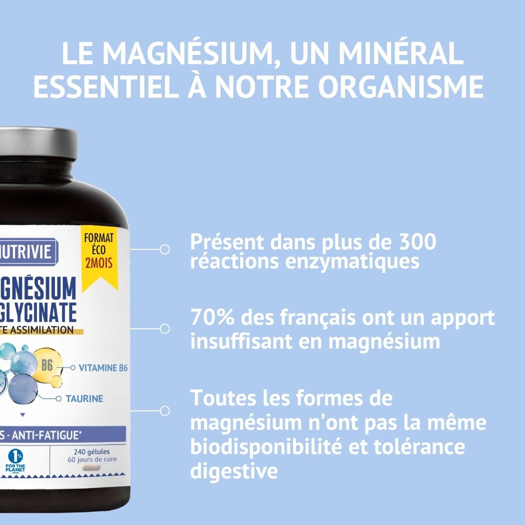 Magnésium bisglycinate 1500 mg - 240 gélules