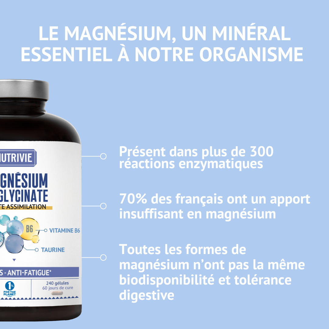 Magnésium bisglycinate 1500 mg (240 gélules)
